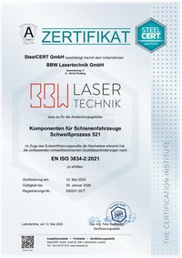 DIN EN ISO 3834 - Zertifizierung von Schweißbetrieben