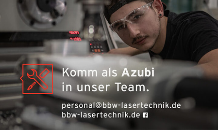 BBW Lasertechnik sucht einen Azubi
