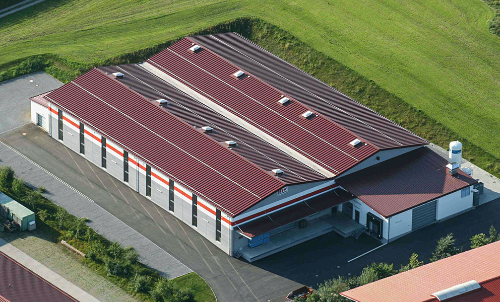BBW Lasertechnik Firmengebäude Gewerbegebiet Prutting